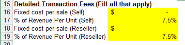 Detailed Transaction Fees