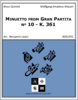 Minuetto from Gran Partita nº 10 - K. 361 Minuetto from Gran Partita nº 10 - K. 361