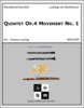 Quintet Op.4 Movement No. 1 Quintet Op.4 Movement No. 1
