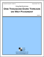 One Thousand Dark Threads on Wet Pavement