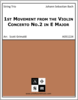 1st Movement from the Violin Concerto No.2 in E Major 1st Movement from the Violin Concerto No.2 in E Major