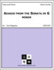 Adagio from the Sonata in G minor Adagio from the Sonata in G minor