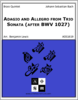 Adagio and Allegro from Trio Sonata (after BWV 1027) Adagio and Allegro from Trio Sonata (after BWV 1027)