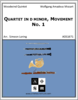 Quartet in d minor, Movement No. 1 Quartet in d minor, Movement No. 1